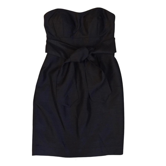 Jenny Yoo Strapless Front Tie Mini Dress - Picture 3 of 9